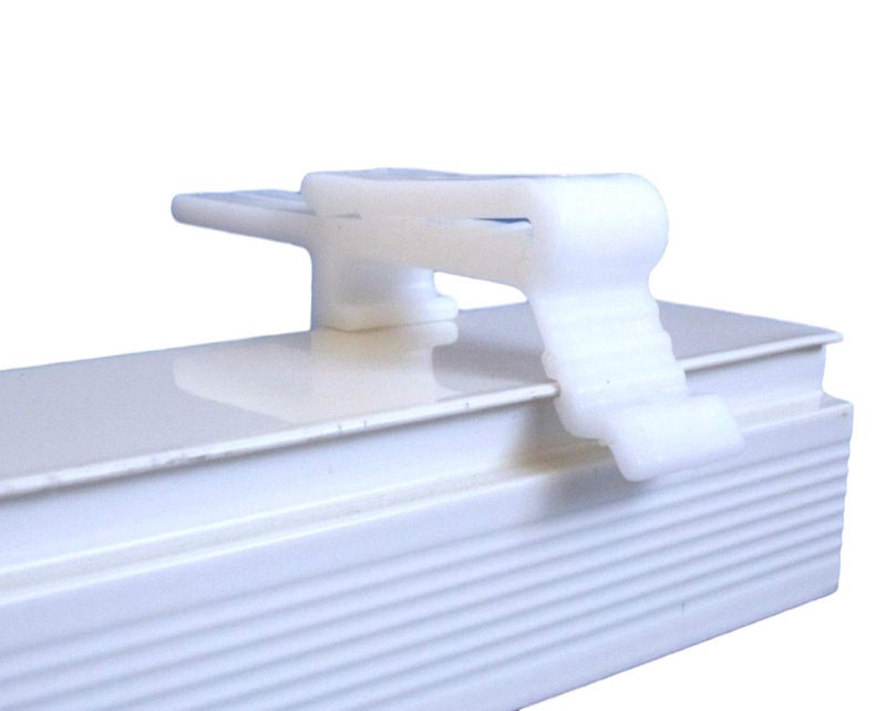 Cutelec 6pcs Valance Clip Vertical Blinds Dust Cover Holder Bracket for 1-1/2" or 1-9/16" Head Rails Across The Top - Image 2